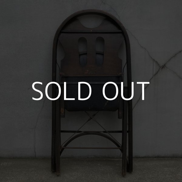 画像11: VINTAGE ANTIQUE SOLID KUMFORT FOLDING CHAIR ヴィンテージ アンティーク フォールディングチェア 折り畳み椅子 / インダストリアル ウッド 木製 家具 店舗 什器 アメリカ (11)