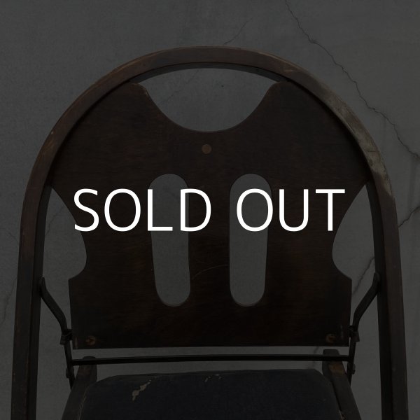 画像5: VINTAGE ANTIQUE SOLID KUMFORT FOLDING CHAIR ヴィンテージ アンティーク フォールディングチェア 折り畳み椅子 / インダストリアル ウッド 木製 家具 店舗 什器 アメリカ (5)