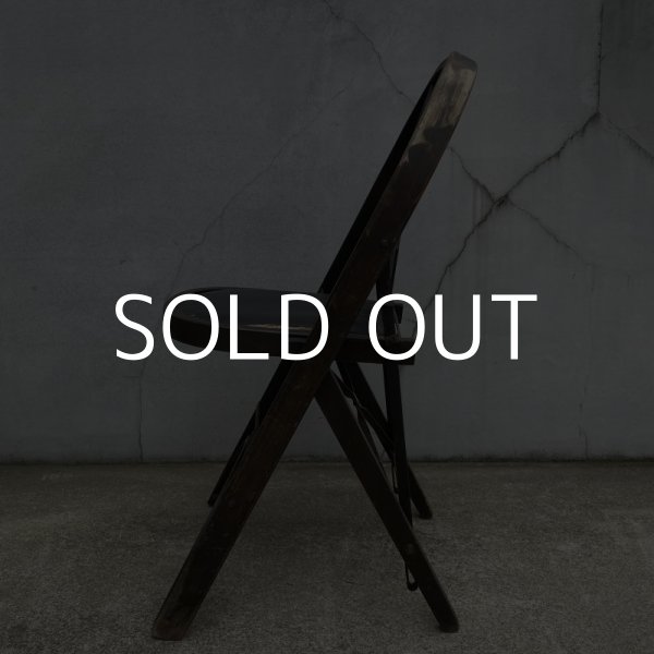 画像4: VINTAGE ANTIQUE SOLID KUMFORT FOLDING CHAIR ヴィンテージ アンティーク フォールディングチェア 折り畳み椅子 / インダストリアル ウッド 木製 家具 店舗 什器 アメリカ (4)