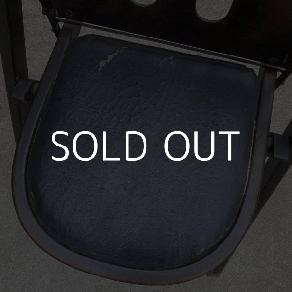 画像7: VINTAGE ANTIQUE SOLID KUMFORT FOLDING CHAIR ヴィンテージ アンティーク フォールディングチェア 折り畳み椅子 / インダストリアル ウッド 木製 家具 店舗 什器 アメリカ (7)