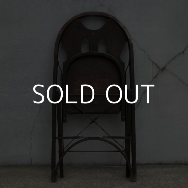 画像10: VINTAGE ANTIQUE SOLID KUMFORT FOLDING CHAIR ヴィンテージ アンティーク フォールディングチェア 折り畳み椅子 / インダストリアル ウッド 木製 家具 店舗 什器 アメリカ (10)
