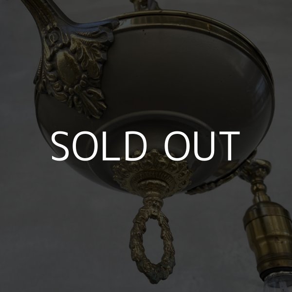 画像3: VINTAGE ANTIQUE LIGHT HUBBELL ヴィンテージ アンティーク シャンデリア 吊り下げライト  シーリングランプ 天井照明 / 2灯 ライト ペンダントライト E26 店舗什器 アメリカ USA (1) (3)