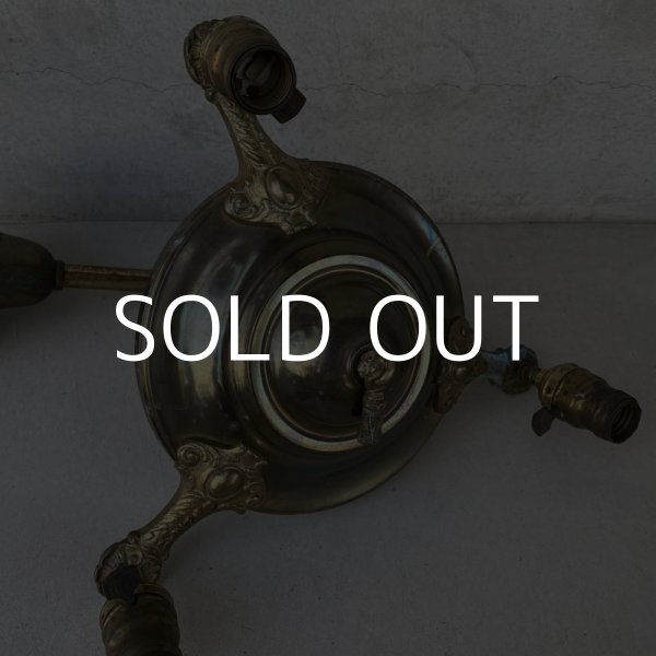 画像4: VINTAGE ANTIQUE LIGHT YOST ヴィンテージ アンティーク シャンデリア 吊り下げライト / 3灯 ライト ペンダントライト 天井照明 店舗什器 アメリカ USA (2) (4)