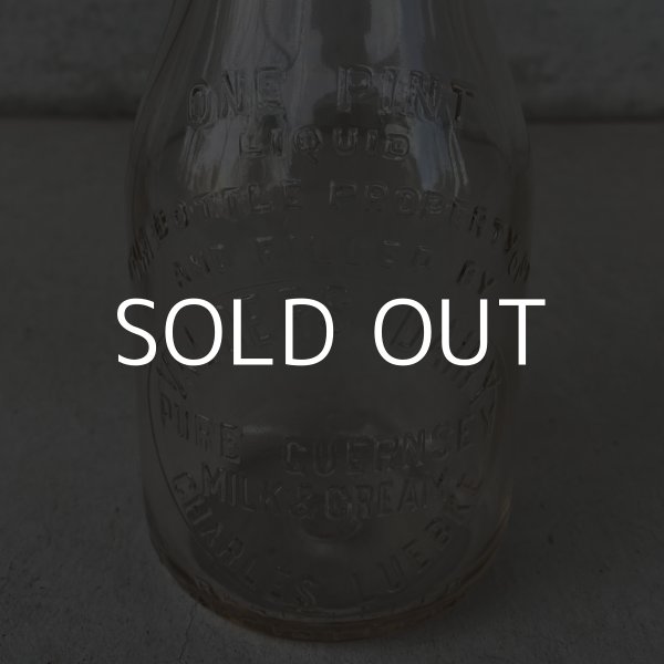 画像7: VINTAGE ANTIQUE BOTTOLE ヴィンテージ アンティーク ガラス瓶 ボトル  /  ガラス ディスプレイ インテリア ミルク瓶 アメリカ USA (7)