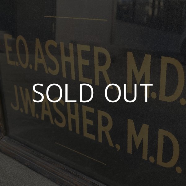 画像9: VINTAGE ANTIQUE SIGN ヴィンテージ アンティーク  看板 サイン / コレクタブル インテリア ウォールインテリア 病院 壁掛け ガラス ウッド 店舗什器 アメリカ USA (9)