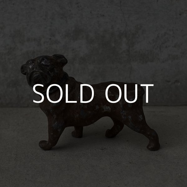 画像1: VINTAGE ANTIQUE BULLDOG  OBJECT ヴィンテージ アンティーク ブルドッグ オブジェ / コレクタブル ディスプレイ インテリア 犬 置物 小物 雑貨 アメリカ USA (1)
