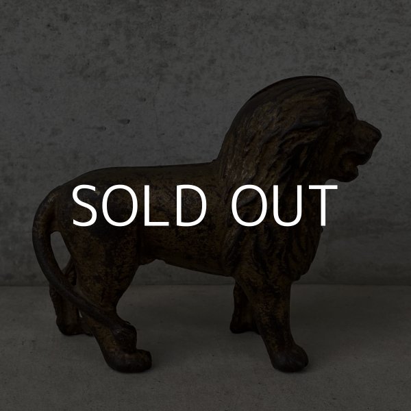 画像5: VINTAGE ANTIQUE PIGGY BANK LION ヴィンテージ アンティーク ライオン コインバンク 貯金箱 / コレクタブル オブジェ インテリア 置物 雑貨 小物 動物 アメリカ (5)