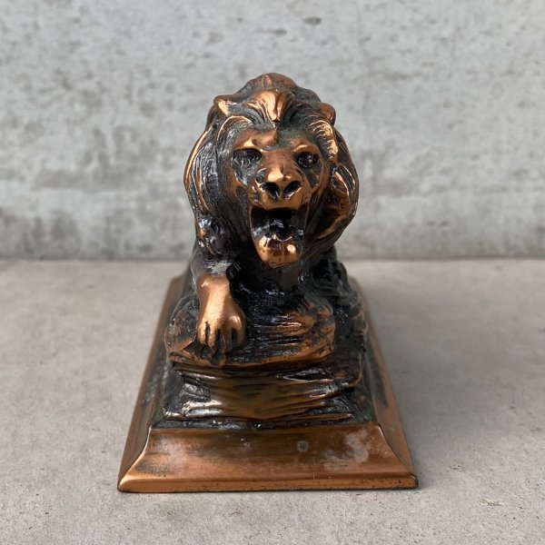 画像3: VINTAGE ANTIQUE LION OBJECT ヴィンテージ ライオン オブジェ / コレクタブル ディスプレイ インテリア 動物 置物 小物 雑貨 アメリカ USA (2) (3)