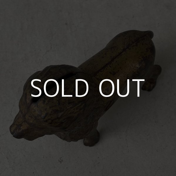 画像6: VINTAGE ANTIQUE PIGGY BANK LION ヴィンテージ アンティーク ライオン コインバンク 貯金箱 / コレクタブル オブジェ インテリア 置物 雑貨 小物 動物 アメリカ (6)