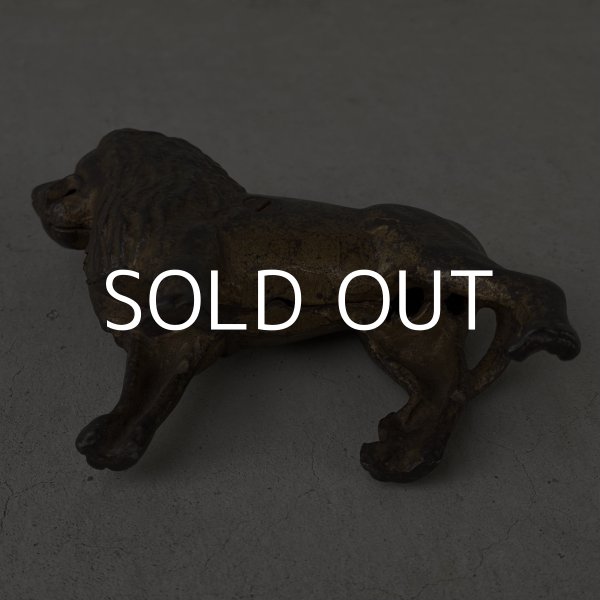 画像7: VINTAGE ANTIQUE PIGGY BANK LION ヴィンテージ アンティーク ライオン コインバンク 貯金箱 / コレクタブル オブジェ インテリア 置物 雑貨 小物 動物 アメリカ (7)