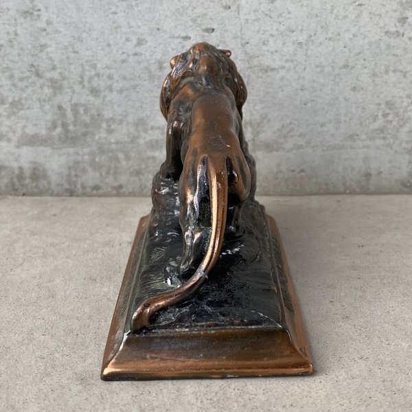 画像4: VINTAGE ANTIQUE LION OBJECT ヴィンテージ ライオン オブジェ / コレクタブル ディスプレイ インテリア 動物 置物 小物 雑貨 アメリカ USA (2) (4)