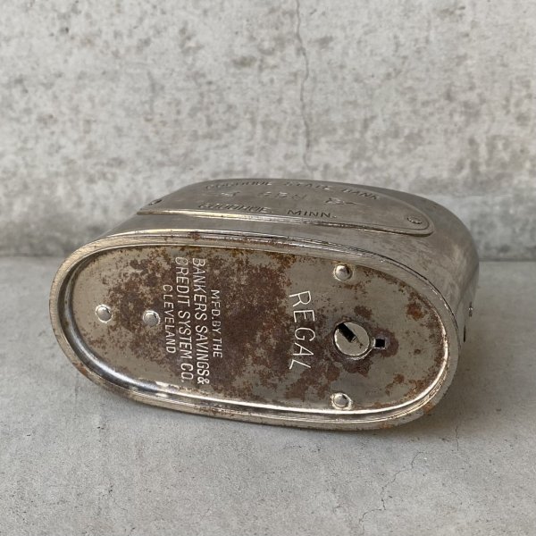 画像7: VINTAGE ANTIQUE COIN BANK ヴィンテージ アンティーク コインバンク 貯金箱 / コレクタブル オブジェ インテリア ノベルティー 銀行 アメリカ USA (8) (7)