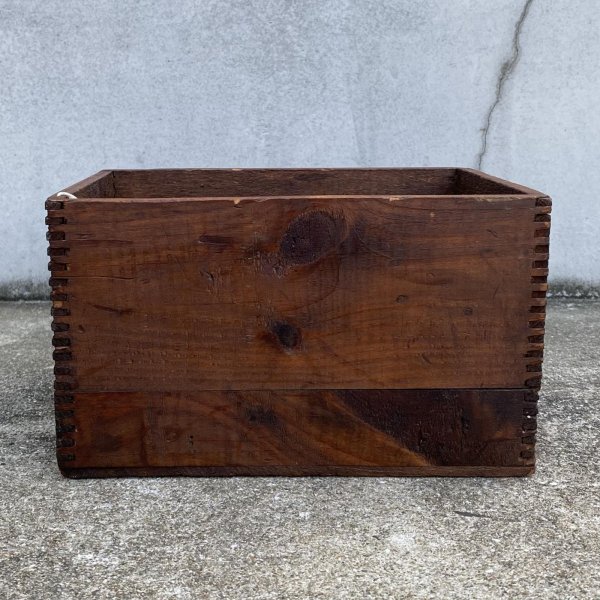 画像3: VINTAGE ANTIQUE WOOD CRATE WOODEN BOX WHITTEMORE BROS Co ヴィンテージ アンティーク ウッドボックス 木箱 / コレクタブル 収納 ケース 革靴 ガレージ ガーデニング 店舗什器 アメリカ USA  (3)