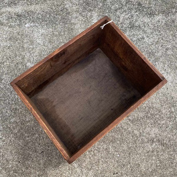 画像5: VINTAGE ANTIQUE WOOD CRATE WOODEN BOX WHITTEMORE BROS Co ヴィンテージ アンティーク ウッドボックス 木箱 / コレクタブル 収納 ケース 革靴 ガレージ ガーデニング 店舗什器 アメリカ USA  (5)