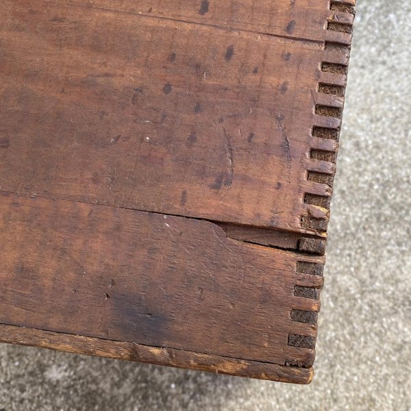 画像7: VINTAGE ANTIQUE WOOD CRATE WOODEN BOX WHITTEMORE BROS Co ヴィンテージ アンティーク ウッドボックス 木箱 / コレクタブル 収納 ケース 革靴 ガレージ ガーデニング 店舗什器 アメリカ USA  (7)