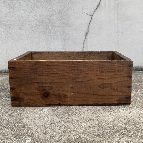 画像4: VINTAGE ANTIQUE WOOD CRATE WOODEN BOX SIMON BROS INC ヴィンテージ アンティーク ウッドボックス 木箱 / コレクタブル 収納 ケース ガレージ ガーデニング 店舗什器 アメリカ USA  (4)