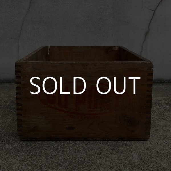 画像3: VINTAGE ANTIQUE WOOD CRATE WOODEN BOX DUPONT ヴィンテージ アンティーク ウッドボックス 木箱 / コレクタブル 収納 ケース ガレージ ガーデニング 店舗什器 アメリカ USA  (3)