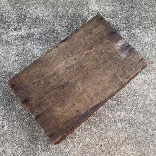 画像7: VINTAGE ANTIQUE WOOD CRATE WOODEN BOX SIMON BROS INC ヴィンテージ アンティーク ウッドボックス 木箱 / コレクタブル 収納 ケース ガレージ ガーデニング 店舗什器 アメリカ USA  (7)