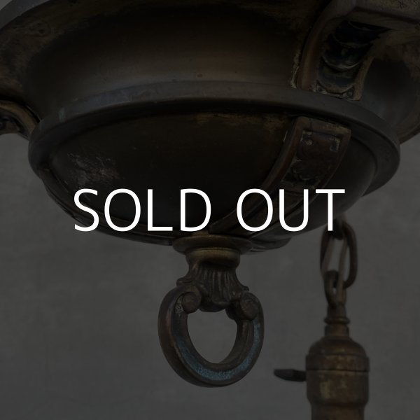 画像5: VINTAGE ANTIQUE LIGHT HUBBELL ヴィンテージ アンティーク シャンデリア 吊り下げライト  照明 / 3灯 ライト ランプ ペンダントライト オパールセント 天井照明 店舗什器 アメリカ USA  (5)