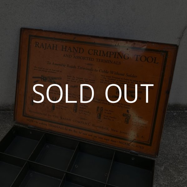 画像8: VINTAGE ANTIQUE TOOLBOX PARTSBOX ヴィンテージ アンティーク ツールボックス 工具箱 パーツ入れ / インダストリアル 電気 収納 アメリカ (8)