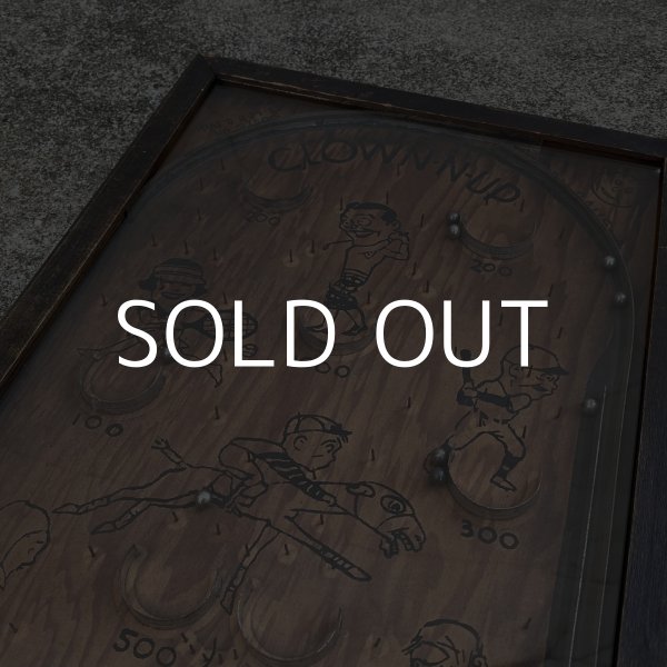 画像8: VINTAGE ANTIQUE CLOWN N UP PINBALL GAME ヴィンテージ アンティーク ピンボールゲーム パチンコ  / コレクタブル 卓上ゲーム ディスプレイ 木製 アメリカ (8)