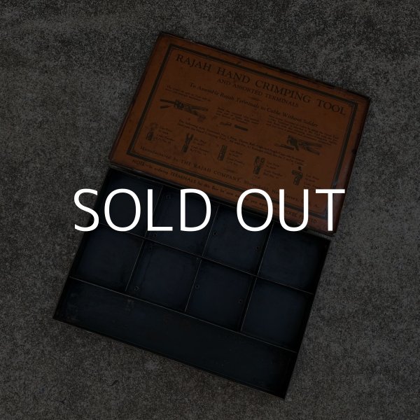 画像9: VINTAGE ANTIQUE TOOLBOX PARTSBOX ヴィンテージ アンティーク ツールボックス 工具箱 パーツ入れ / インダストリアル 電気 収納 アメリカ (9)