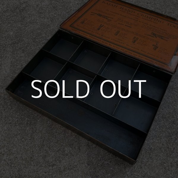 画像7: VINTAGE ANTIQUE TOOLBOX PARTSBOX ヴィンテージ アンティーク ツールボックス 工具箱 パーツ入れ / インダストリアル 電気 収納 アメリカ (7)