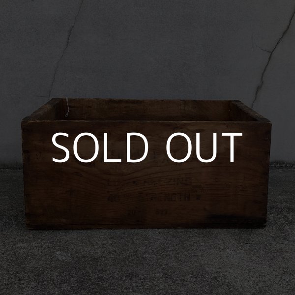 画像4: VINTAGE ANTIQUE WOOD CRATE WOODEN BOX  ATLAS POWDER CO. ヴィンテージ アンティーク ウッドボックス 木箱 / コレクタブル 収納 ケース ガレージ ガーデニング 店舗什器 アメリカ USA  (2) (4)