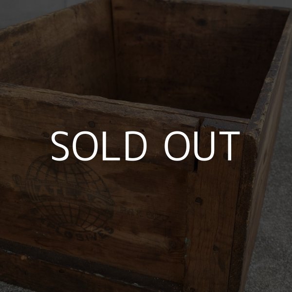 画像9: VINTAGE ANTIQUE WOOD CRATE WOODEN BOX  ATLAS POWDER CO. ヴィンテージ アンティーク ウッドボックス 木箱 / コレクタブル 収納 ケース ガレージ ガーデニング 店舗什器 アメリカ USA  (2) (9)