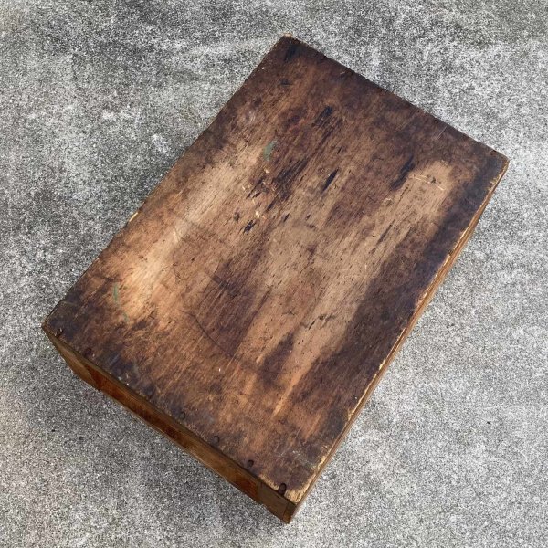 画像7: VINTAGE ANTIQUE WOOD CRATE WOODEN BOX  ATLAS POWDER CO. ヴィンテージ アンティーク ウッドボックス 木箱 / コレクタブル 収納 ケース ガレージ ガーデニング 店舗什器 アメリカ USA  (2) (7)