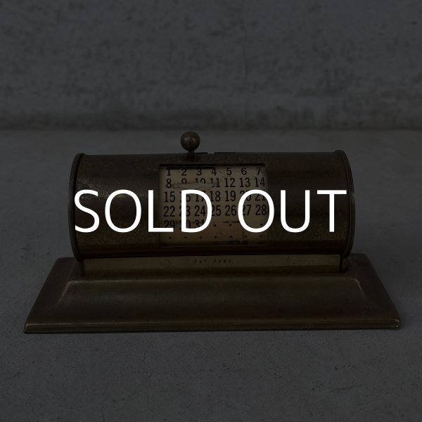 画像2: VINTAGE ANTIQUE DESK CALENDAR PARK SHERMAN ヴィンテージ アンティーク カレンダー パークシャーマン / 万年カレンダー デスクカレンダー 雑貨 小物 ブラス アメリカ (2)