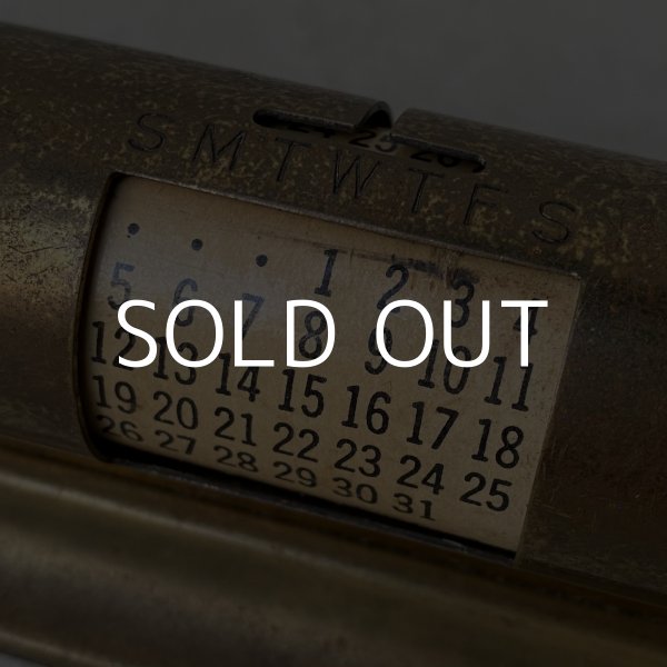 画像9: VINTAGE ANTIQUE DESK CALENDAR PARK SHERMAN ヴィンテージ アンティーク カレンダー パークシャーマン / 万年カレンダー デスクカレンダー 雑貨 小物 ブラス アメリカ (9)