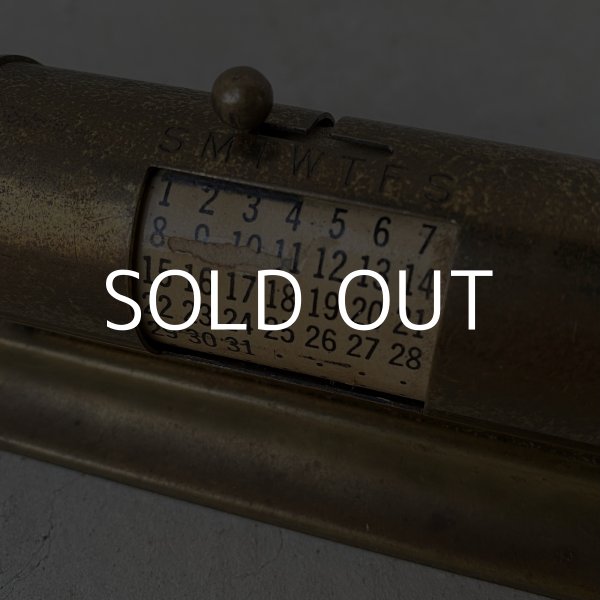 画像8: VINTAGE ANTIQUE DESK CALENDAR PARK SHERMAN ヴィンテージ アンティーク カレンダー パークシャーマン / 万年カレンダー デスクカレンダー 雑貨 小物 ブラス アメリカ (8)