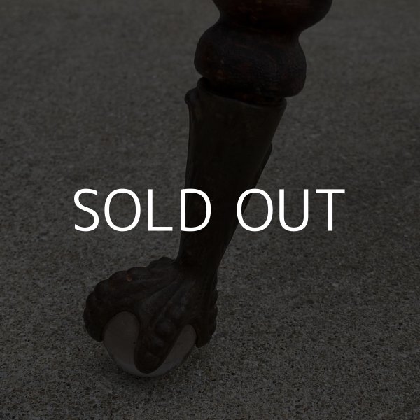 画像9: VINTAGE ANTIQUE PIANO CHAIR STOOL  ヴィンテージ アンティーク ピアノチェア スツール 椅子 / 回転いす ウッド 木製 家具 店舗什器 アメリカ (1) (9)