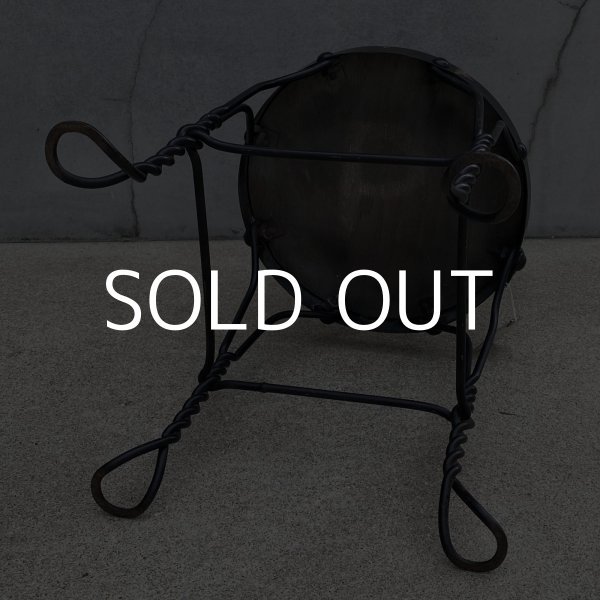 画像7: VINTAGE ANTIQUE KIDS CHAIR PARLOR CHAIR ヴィンテージ アンティーク 椅子 アイスクリームチェア パーラーチェア / キッズ 子供用 家具 インテリア アイアン 店舗什器 アメリカ USA (2) (7)