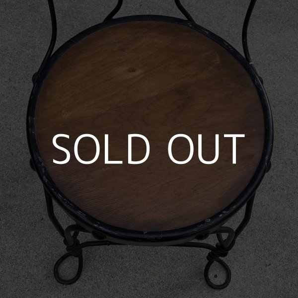 画像6: VINTAGE ANTIQUE KIDS CHAIR PARLOR CHAIR ヴィンテージ アンティーク 椅子 アイスクリームチェア パーラーチェア / キッズ 子供用 家具 インテリア アイアン 店舗什器 アメリカ USA (1) (6)