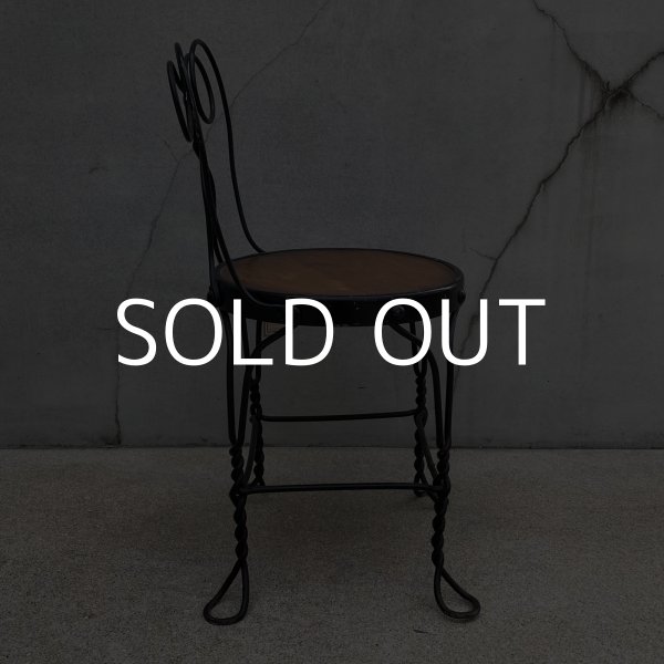 画像4: VINTAGE ANTIQUE KIDS CHAIR PARLOR CHAIR ヴィンテージ アンティーク 椅子 アイスクリームチェア パーラーチェア / キッズ 子供用 家具 インテリア アイアン 店舗什器 アメリカ USA (1) (4)