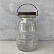 画像2: VINTAGE ANTIQUE GLASS JAR BARREL JAR ヴィンテージ アンティーク ガラスジャー バレルジャー 瓶 / ボトル ガラス 樽型 小物入れ 収納 店舗什器 アメリカ (2)