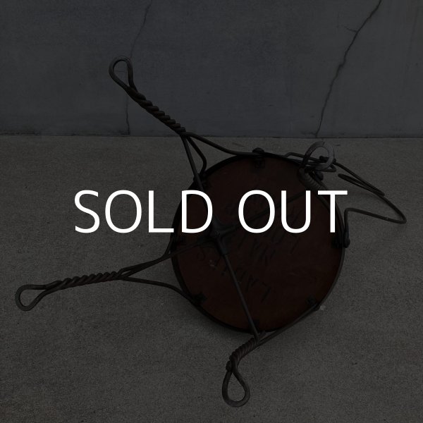 画像7: VINTAGE ANTIQUE ICE CREAM PARLOR CHAIR ヴィンテージ アンティーク アイスクリームパーラーチェア 椅子 / ウッド アイアン 木製 家具 店舗 什器 アメリカ USA (3) (7)