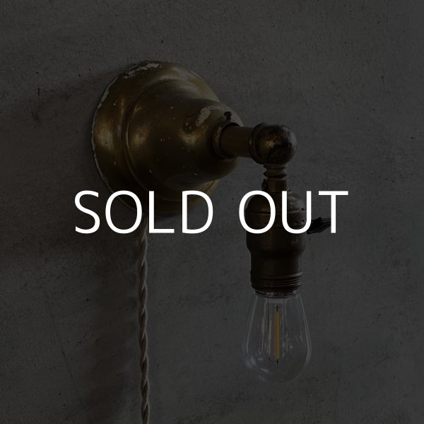 画像2: VINTAGE ANTIQUE LAMP LIGHT WALL LAMP ヴィンテージ アンティーク ライト ウォールランプ 壁付け照明 ブラケットランプ / ランプ 真鍮 GE 店舗什器 アメリカ USA 13 (2)