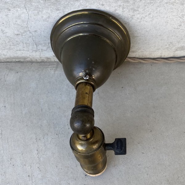 画像6: VINTAGE ANTIQUE LAMP LIGHT WALL LAMP ヴィンテージ アンティーク ライト ウォールランプ 壁付け照明 ブラケットランプ / ランプ ARROW 真鍮 店舗什器 アメリカ USA 14 (6)