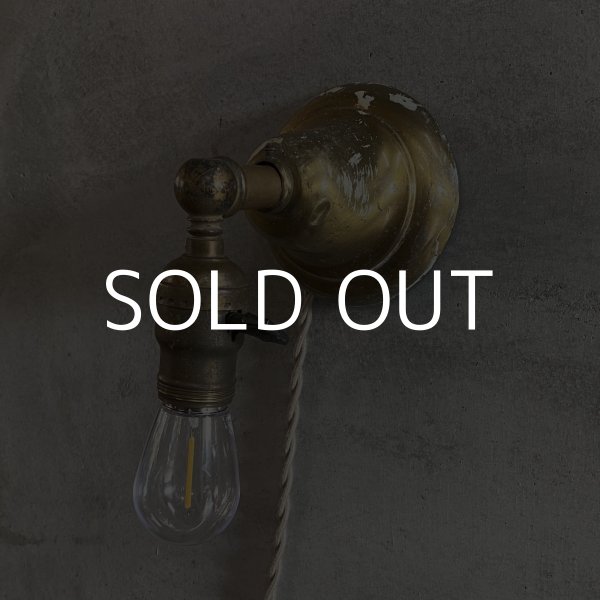 画像1: VINTAGE ANTIQUE LAMP LIGHT WALL LAMP ヴィンテージ アンティーク ライト ウォールランプ 壁付け照明 ブラケットランプ / ランプ 真鍮 GE 店舗什器 アメリカ USA 13 (1)