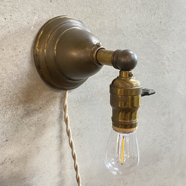 画像2: VINTAGE ANTIQUE LAMP LIGHT WALL LAMP ヴィンテージ アンティーク ライト ウォールランプ 壁付け照明 ブラケットランプ / ランプ ARROW 真鍮 店舗什器 アメリカ USA 14 (2)