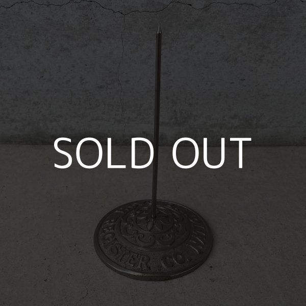 画像1: VINTAGE ANTIQUE NATIONAL CASH REGISTER CO. RECEIPT HOLDER レシートホルダー レシートスパイク レシート差し / ナショナルレジスター 伝票差し 店舗備品 アメリカ (1)