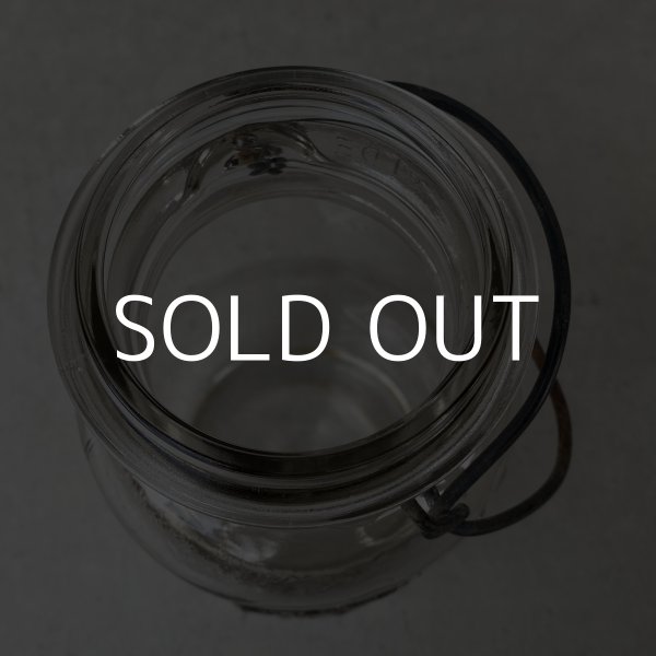 画像7: VINTAGE ANTIQUE BALL IDEAL JAR ヴィンテージ アンティーク ボール ジャー ガラス瓶 アメリカ / ワイヤー付き クリアー ディスプレイ ボトル 小物入れ 収納 店舗什器 G (7)