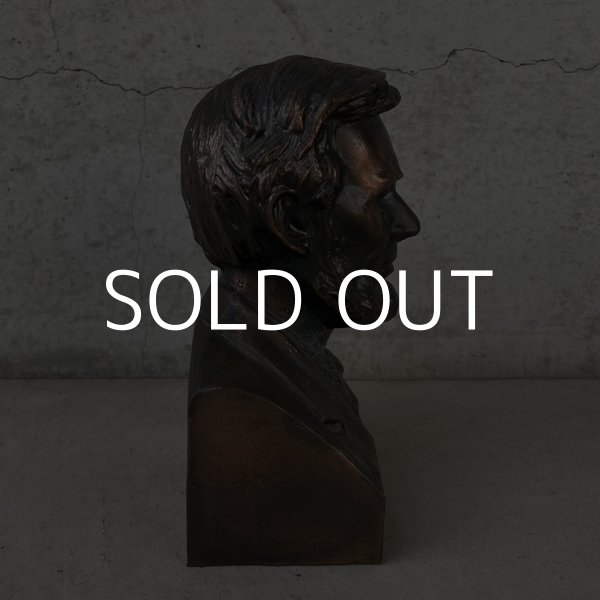 画像4: VINTAGE ANTIQUE LINCOLN ヴィンテージ アンティーク リンカーン オブジェ ジャパンカラー / コレクタブル ジャパンド ディスプレイ 胸像 アメリカ大統領 置物 アメリカ (4)