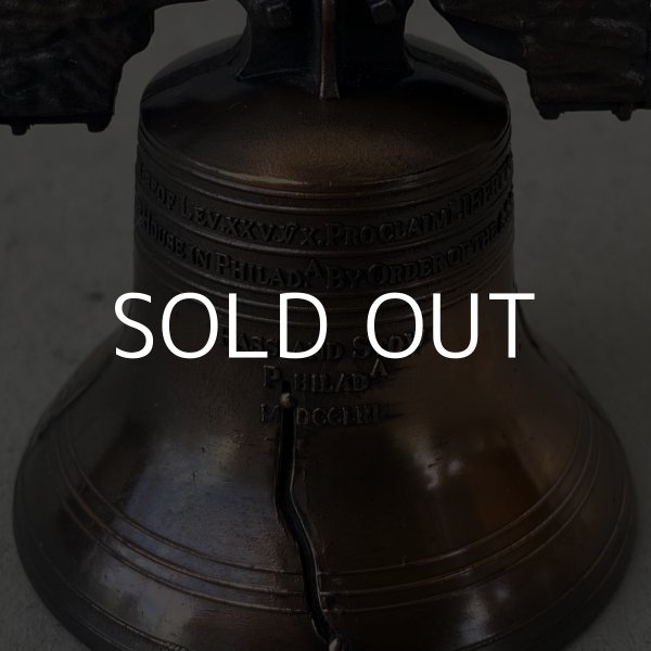 画像7: VINTAGE ANTIQUE LIBERTY BELL JAPANNED ヴィンテージ アンティーク リバティーベル 自由の鐘 ジャパンカラー ジャパンド / コレクタブル オブジェ 鈴 鐘 雑貨 小物 アメリカ (2) (7)