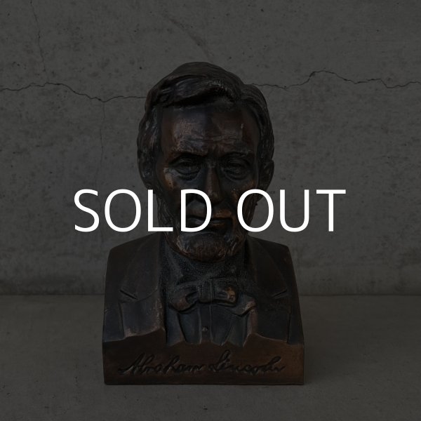 画像2: VINTAGE ANTIQUE LINCOLN ヴィンテージ アンティーク リンカーン オブジェ ジャパンカラー / コレクタブル ジャパンド ディスプレイ 胸像 アメリカ大統領 置物 アメリカ (2)