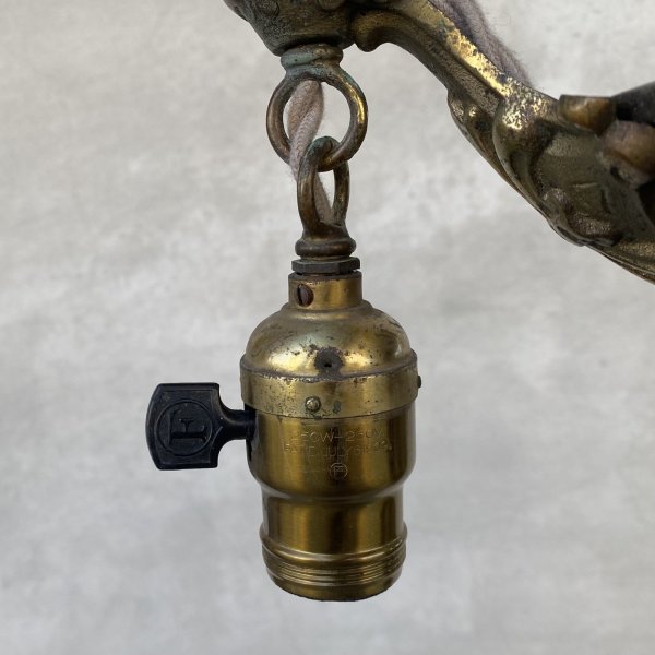 画像5: VINTAGE ANTIQUE LIGHT ヴィンテージ アンティーク シャンデリア 吊り下げライト  照明 / 2灯 ライト ペンダントライト 天井照明 店舗什器 アメリカ USA (2) (5)