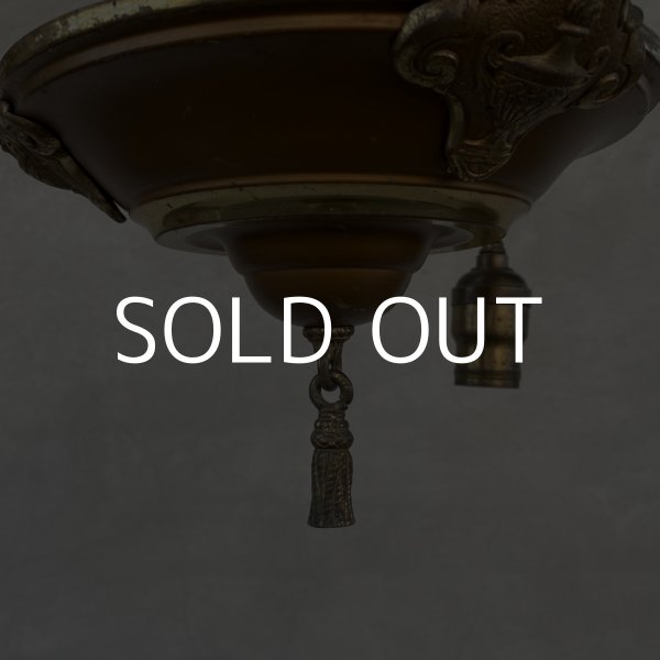 画像4: VINTAGE ANTIQUE LIGHT ヴィンテージ アンティーク シャンデリア 吊り下げライト  シーリングランプ 天井照明 / 3灯 ライト ペンダントライト E26 店舗什器 アメリカ USA (4) (4)